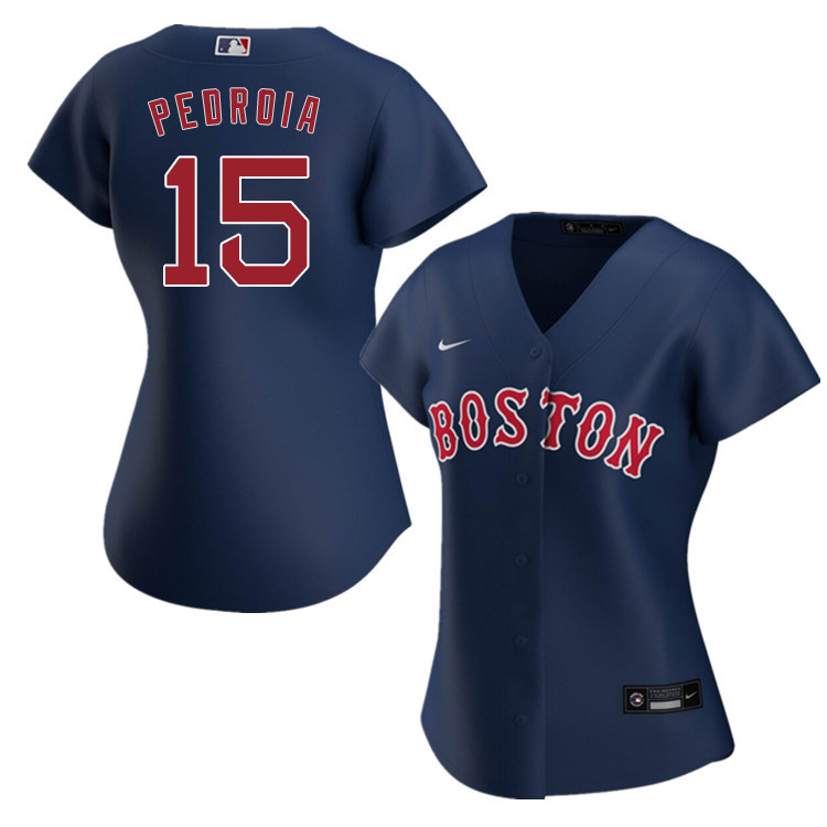 Nike Women #15 Dustin Pedroia Boston Red Sox Baseball Jerseys Sale-Navy